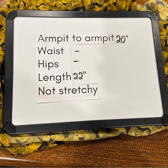 A new Day Floral Yellow long sleeve blouse Top size medium - Picture 8 of 12